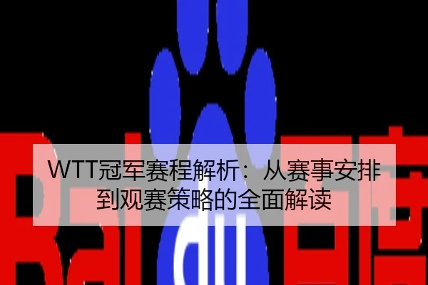 WTT冠军赛程解析：从赛事安排到观赛策略的全面解读